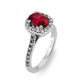 Red Spinel & Diamond Ring - Dracakis Jewellers